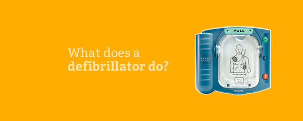 What does a defibrillator do to your heart?