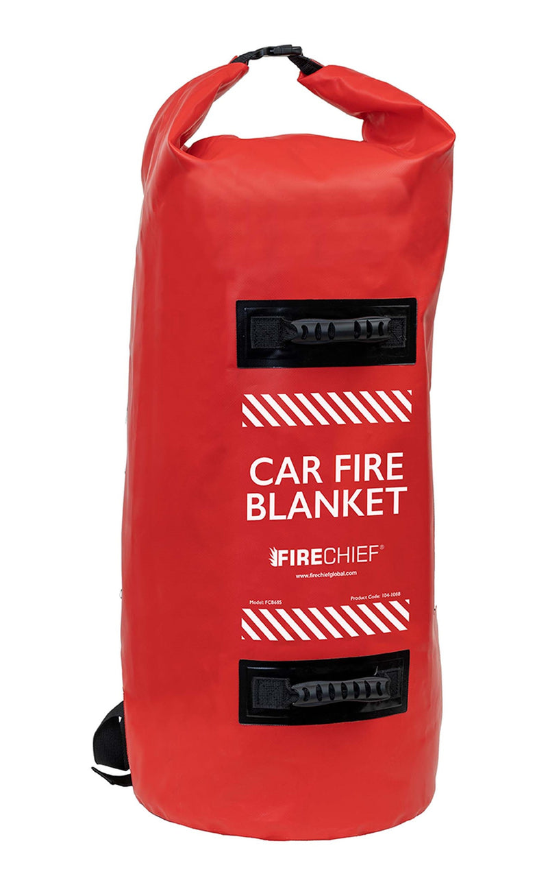 Firechief Single Use Car Fire Blanket (with Red Backpack)