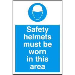 4mm Fluted PVC Safety Helmets Sign