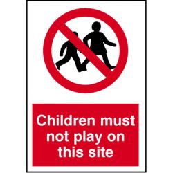 4mm Fluted PVC Children Site 400X600 Sign