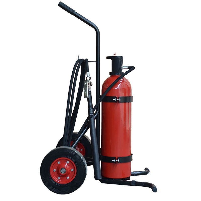 Aluminium 10kg Co2 Wheeled Fire Extinguisher
