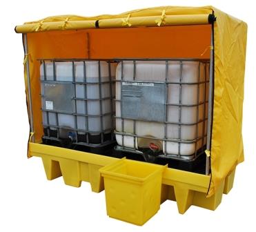 All Weather Double IBC Spill Pallet