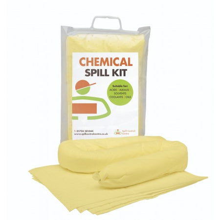 10 litre Chemical Spill Kit - Mini Clip Top Bag