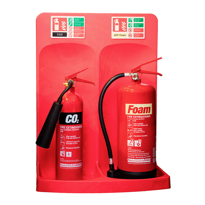 Economy Double Fire Extinguisher Stand