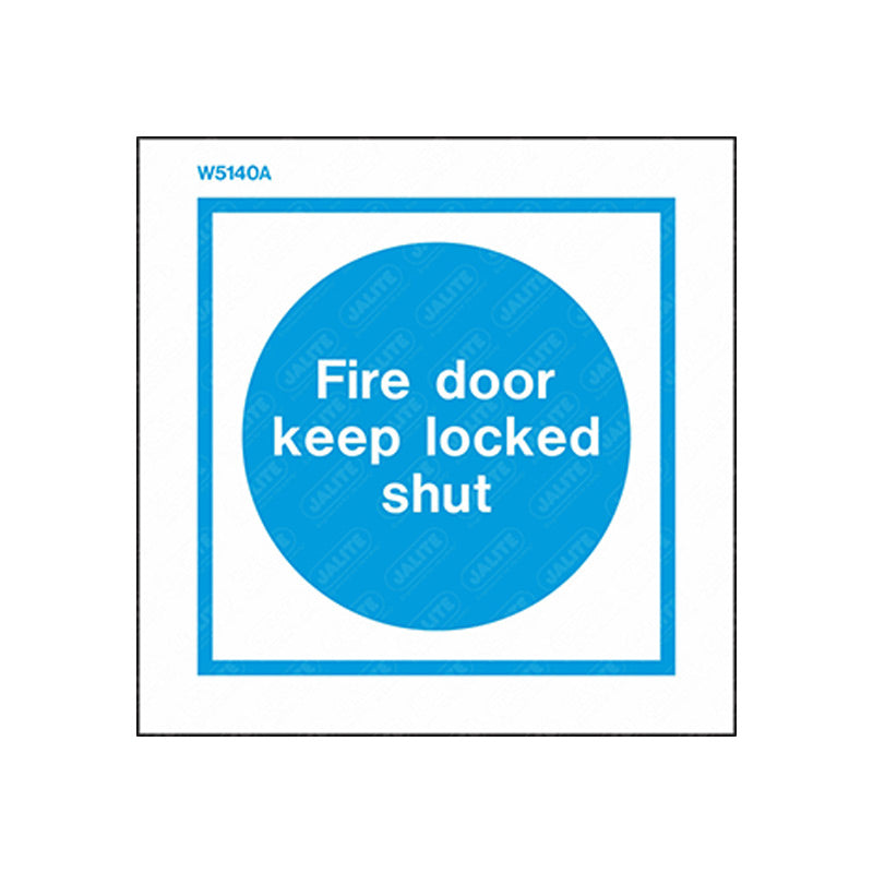 Fire door keep locked shut 100 x 100
