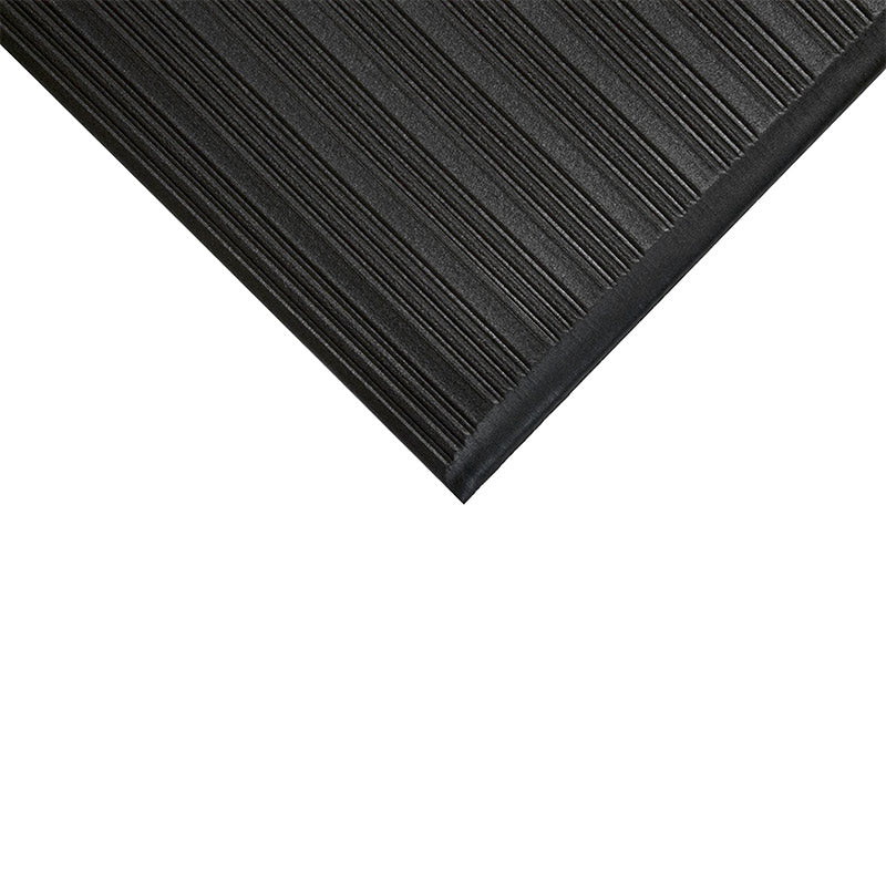 Orthomat Ribbed Black Anti-Fatigue Floor Mat