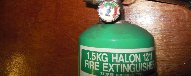 Ban on Halon Fire Extinguishers