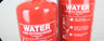 Water extinguishers to be used with care