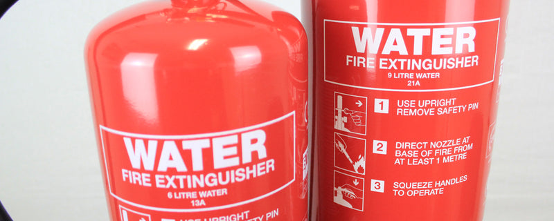 Water extinguishers to be used with care