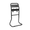 Black Tubular Double Fire Extinguisher Stand