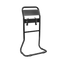 Black Tubular Double Fire Extinguisher Stand