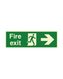 Fire Exit Arrow Right Sign 450 x 150 Photoluminescent