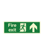 Fire Exit Arrow Up Sign 300 x 100 Photoluminescent