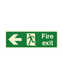 Fire Exit Arrow Left Sign 450 x 150 Photoluminescent