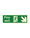 Fire Exit Arrow Down Right Sign 300 x 100 Photoluminescent