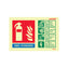 Powder Extinguisher Information Sign Landscape 105 x 155 Photoluminescent