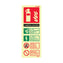 Co2 Extinguisher Information Sign 200 x 80 Photoluminescent