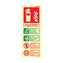 Foam Extinguisher Information Sign 200 x 80 Photoluminescent