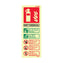 Wet Chemical Extinguisher Information Sign 200 x 75 Photoluminescent