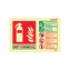 Wet Chemical Extinguisher Information Sign Landscape 105 x 155 Photoluminescent