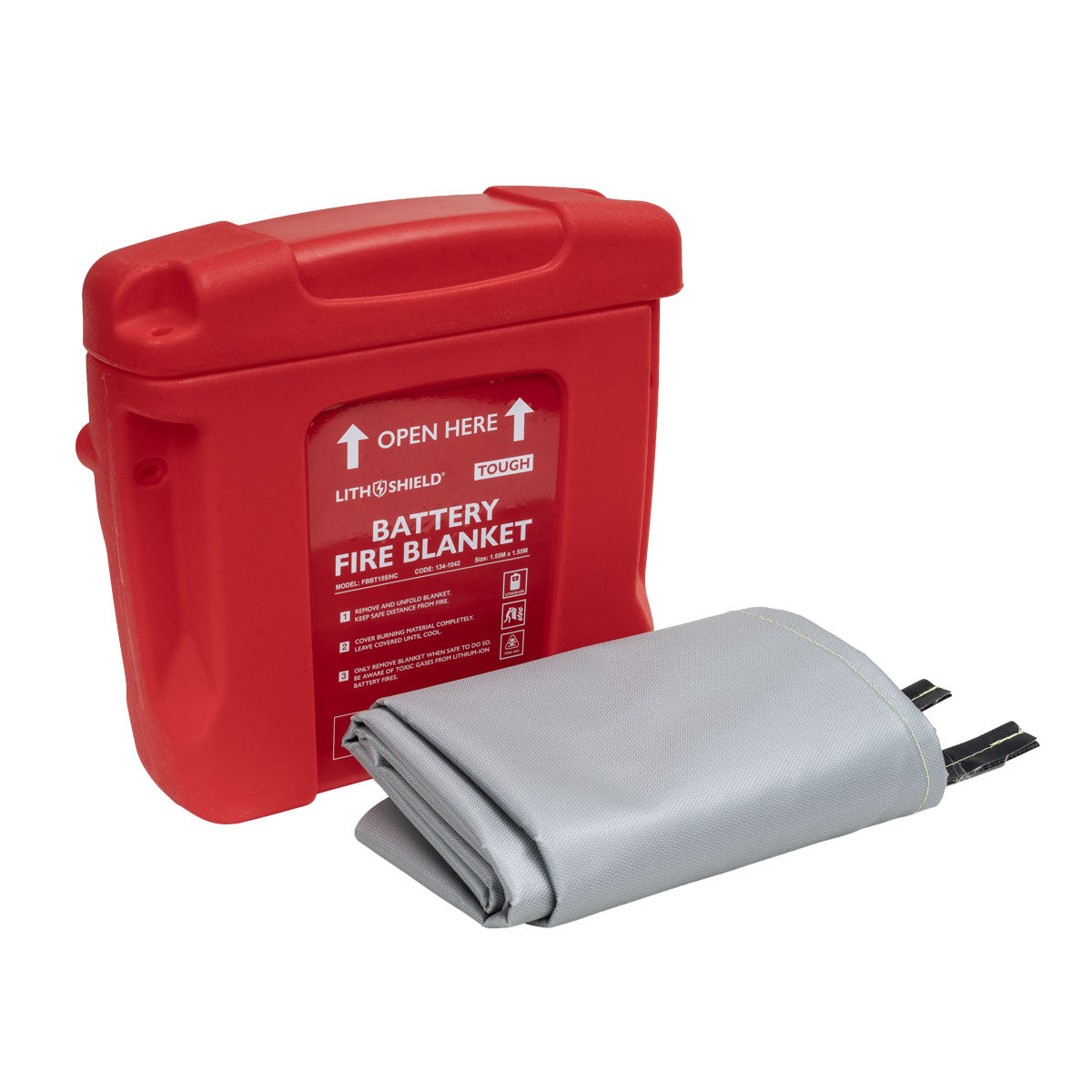 Firechief LithShield Tough Battery Fire Blanket - Hard Case – Fire and ...
