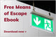 Free means of escape eBook