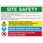 1mm Rigid Plastic 800X600 Plastic Site Safety Sign