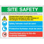 Rigid Plastic 800X600 Foam Site Safety Sign