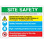 1mm Rigid Plastic 800X600 Site Safety Sign