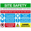 1mm Rigid Plastic 1000X800 Site Safety Sign