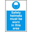 4mm Fluted PVC Safety Helmets Sign