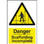 4mm Fluted PVC Danger Sign