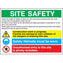 4mm Fluted PVC 800X600 Site Safety Sign