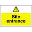 4mm Fluted PVC Site Entrance 600X450 Sign