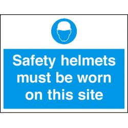 4mm Fluted PVC Safety Helmets 600X450 Sign
