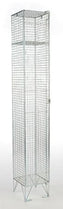 Single Door Wire Mesh Lockers - D305mm