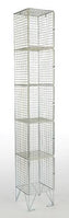 Five Door Wire Mesh Lockers - D380mm
