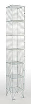Six Door Wire Mesh Lockers - D380mm