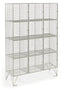 Multi Compartment Wire Mesh Lockers - D450mm