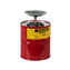 Justrite Safety Plunger Cans