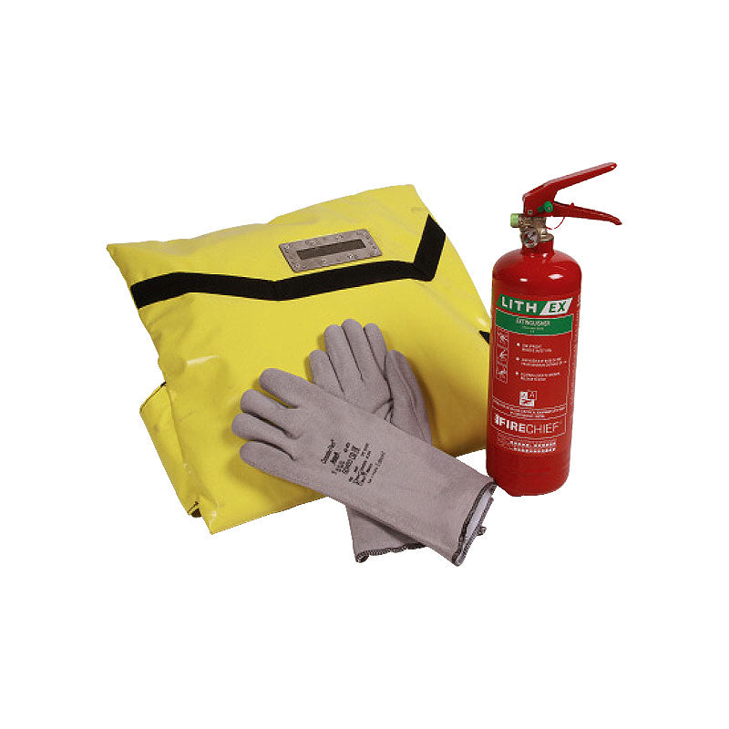 Lith-Ex Large Fire Suppression Kit (inc Bag and 2 litre Extinguisher)