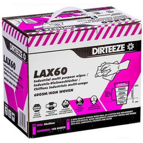 Dirteeze Lax60 Industrial Multi-Purpose Wipes