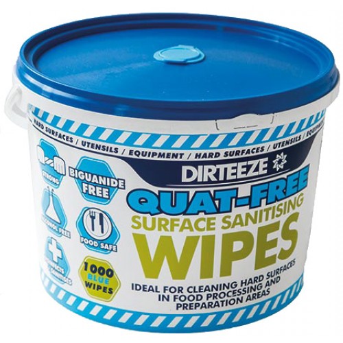 Dirteeze Anti-Bacterial Wipes (2 x 1000 Wipe Buckets)