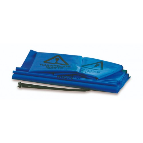 90cm x 50cm Blue Hazardous Waste Bags (Pack of 10)