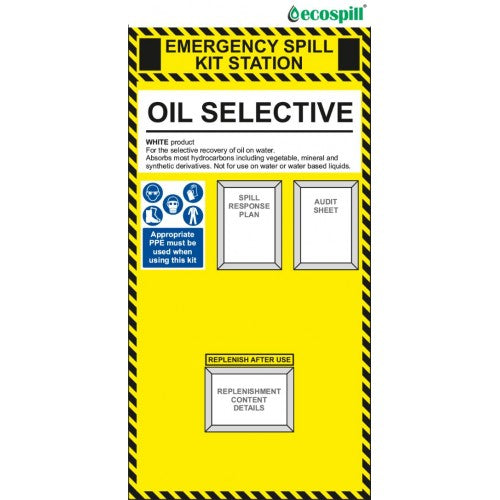 Oil Only Spill Kit Station Board