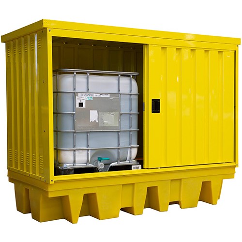 Steel Covered Double IBC Spill Pallet