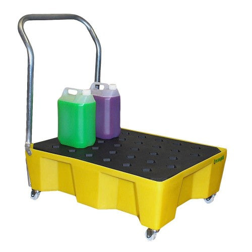 66 litre Spill Tray with Grate, Wheels and Handle