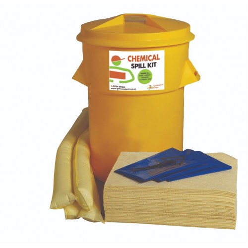 80 litre Chemical Spill Kit - Static Bin