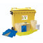 800 litre Chemical Spill Kit - 4 Wheeled Bin with Drain Cover & Putty