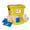 1100 litre Chemical Spill Kit - 4 Wheeled Bin with Drain Cover & Putty